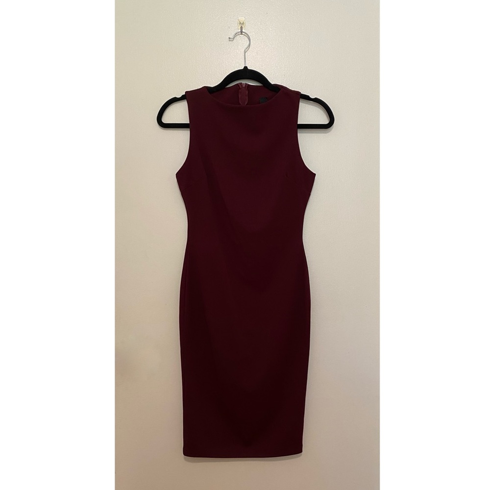Burgundy Midi Dress